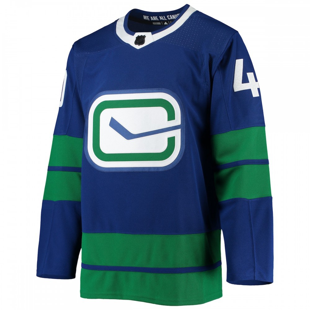 Elias Pettersson Vancouver Canucks adidas 2020/21 Authentic Alternate Player Jersey - Blue-Pro Kit Vault | Brand New 26/27 Sports Jerseys